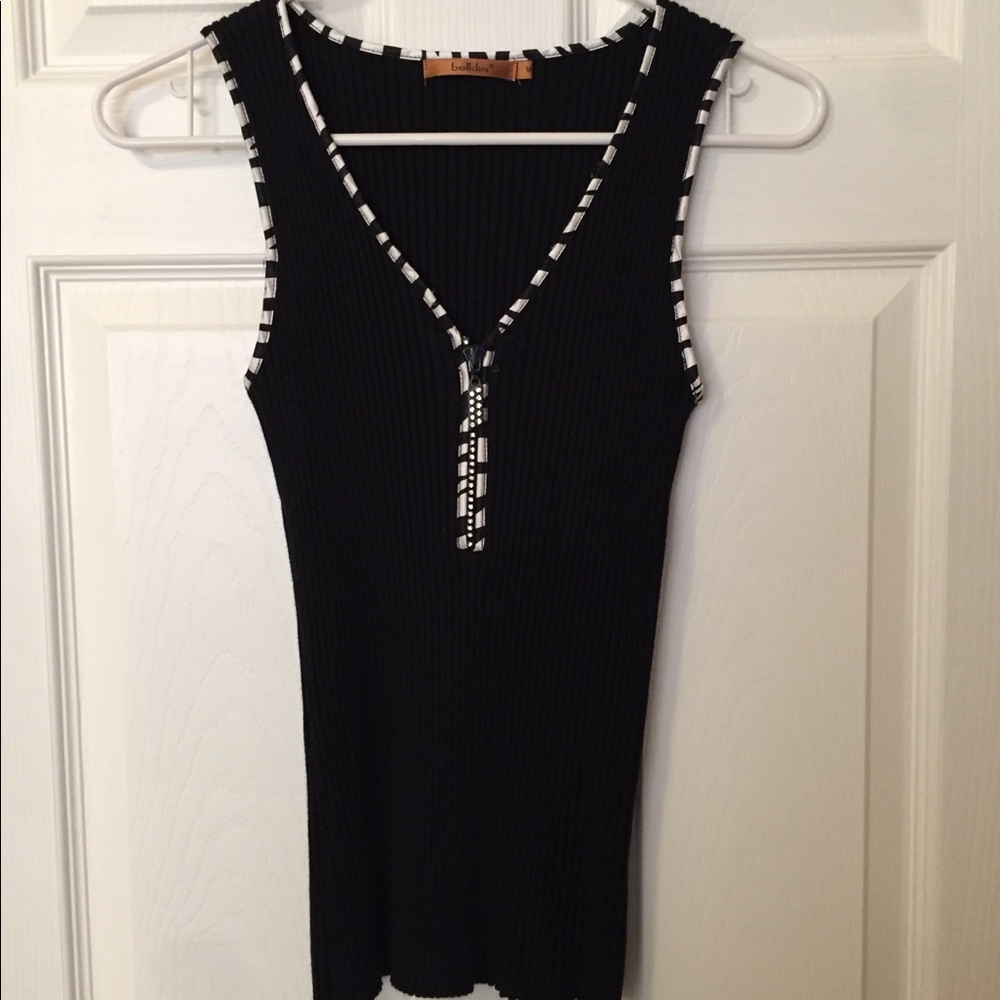 Tank with Diamond Zipper 💎